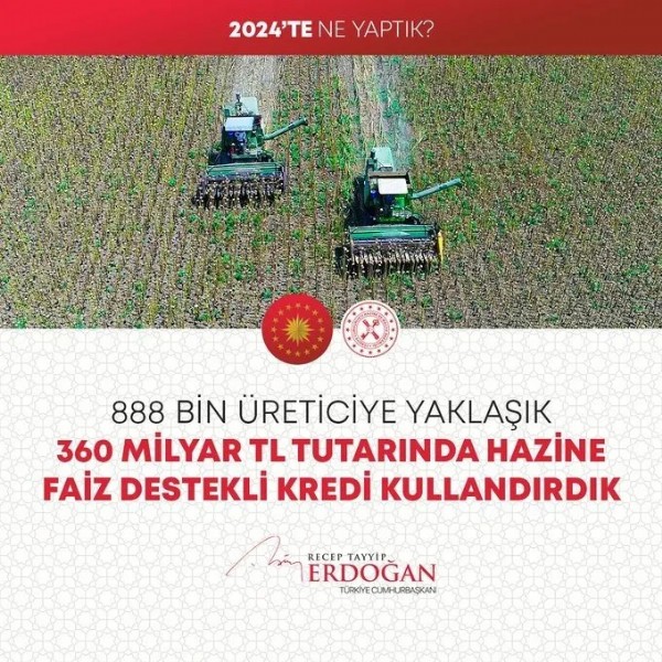 Cumhurbaşkanı Erdoğan, 2024'te yapılan hizmetleri tek tek paylaştı: Gece gündüz demeden aşkla çalıştık
